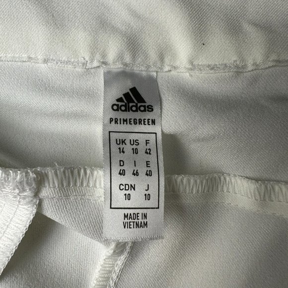adidas Women's Primegreen 5" Core Solid Chino‎ Stretch Golf Short, White - Picture 8 of 14